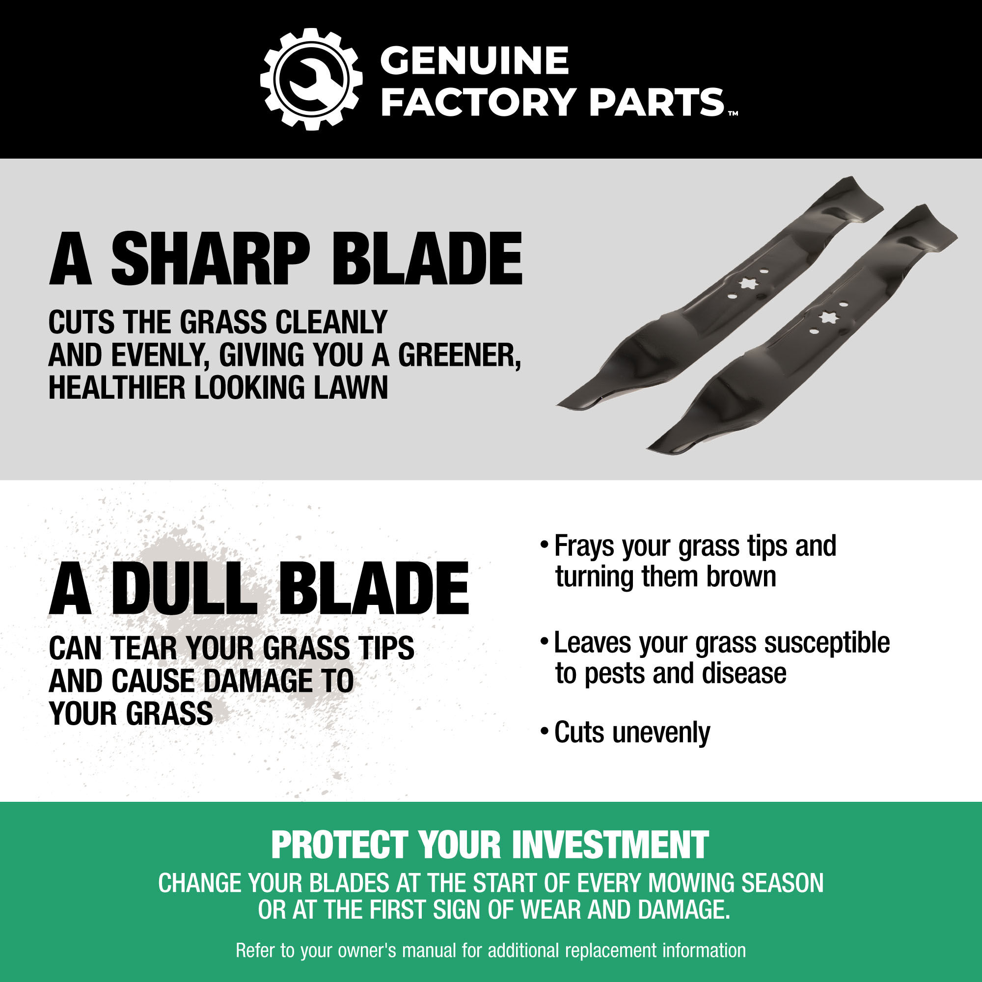 切手60 High-Lift Blade Set for 60-inch Cutting Decks - 490-110-F163 | Cub