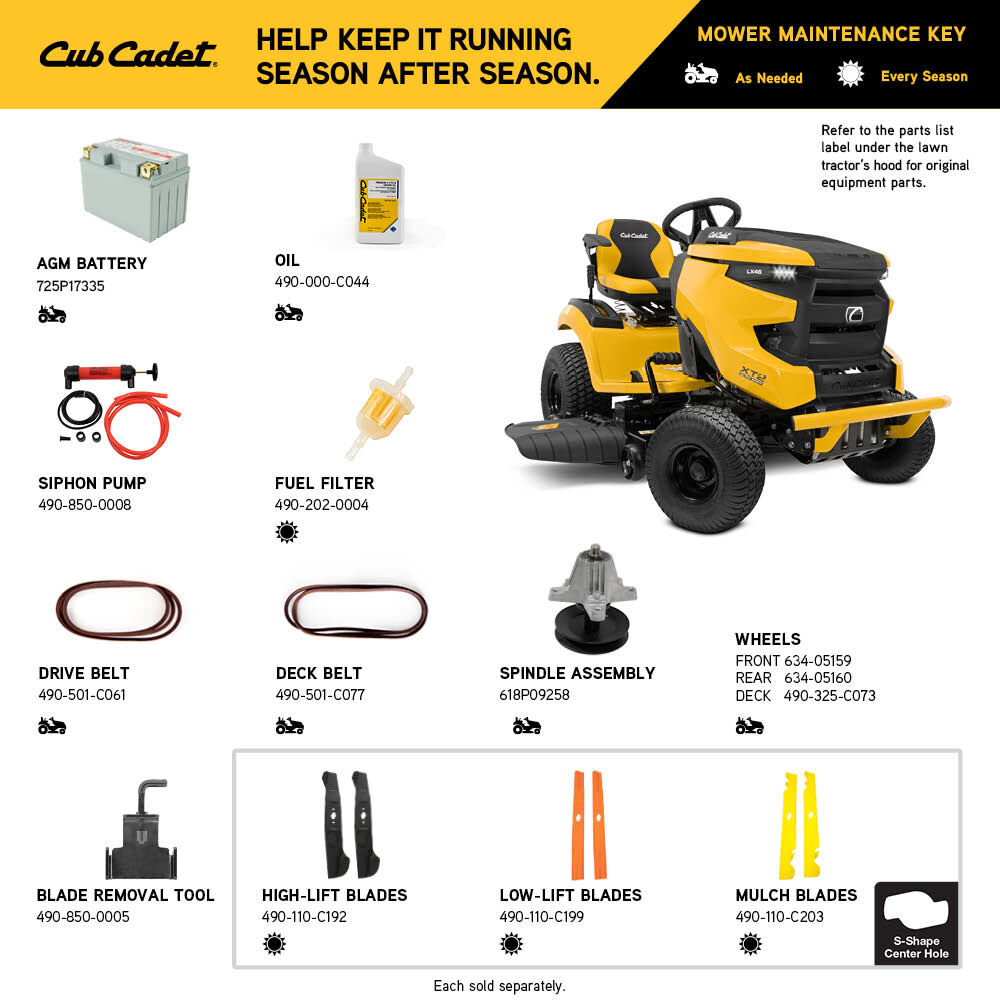 Cub cadet sales rzt lx 46