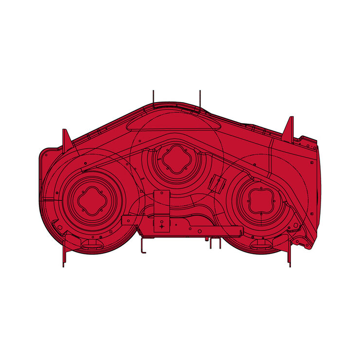 50&quot; Deck Shell &#40;Red&#41;