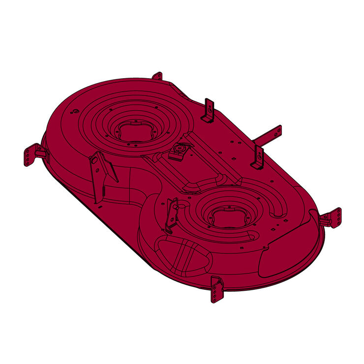 46&quot; Deck Shell &#40;CRAFTSMAN Red&#41;