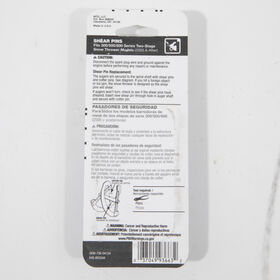Shear Pin Kit, .25 x 1.5&quot;