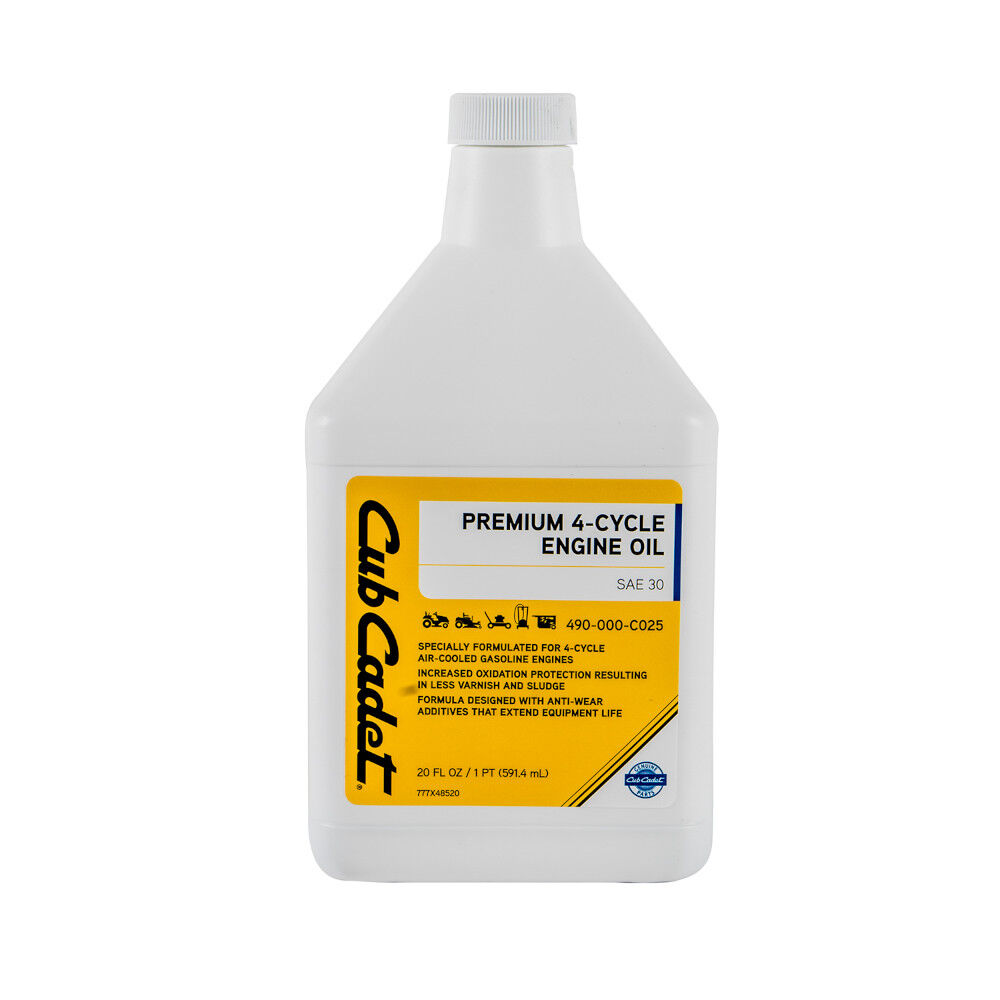 Premium 4 Cycle Lawn Mower Engine Oil 490 000 C025 Cub Cadet US