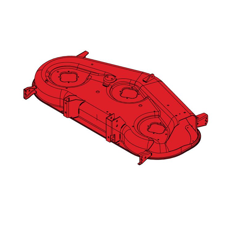 50&quot; Deck Shell &#40;Craftsman Red&#41;