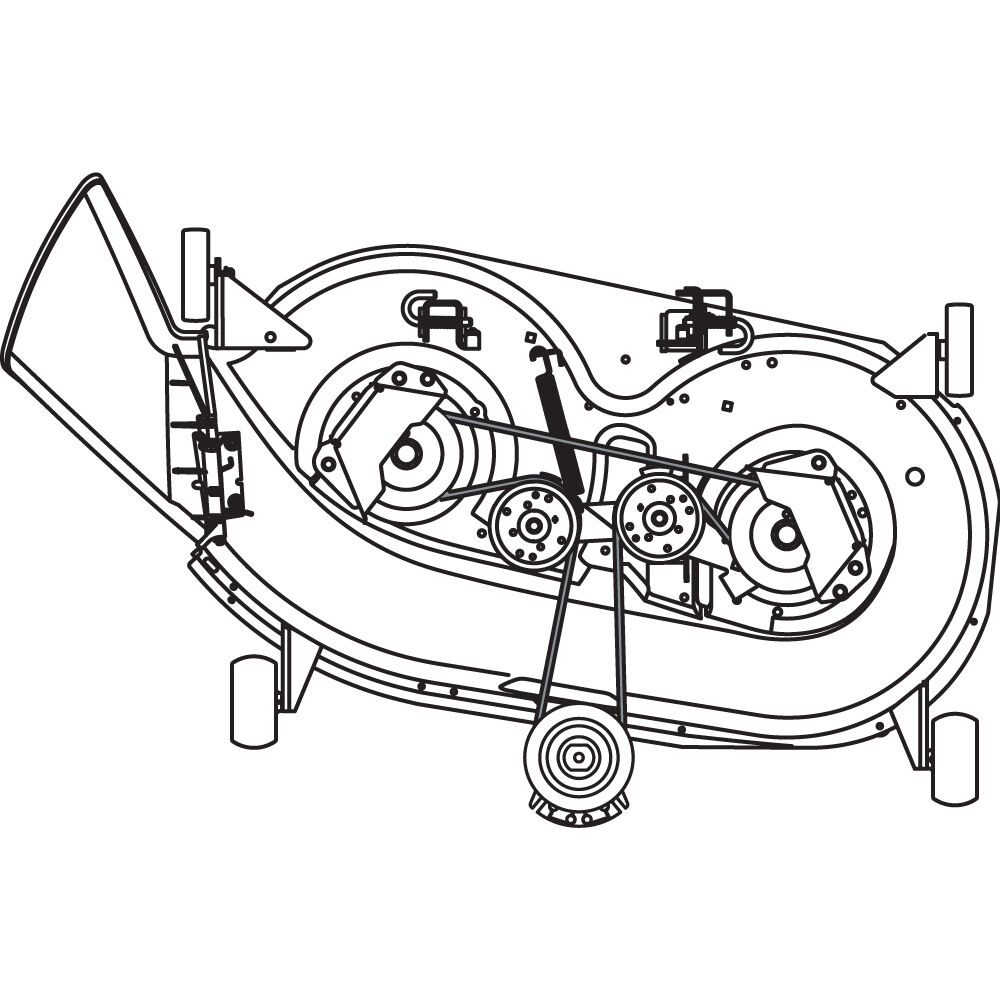 Cub cadet lt1042 deck belt clearance