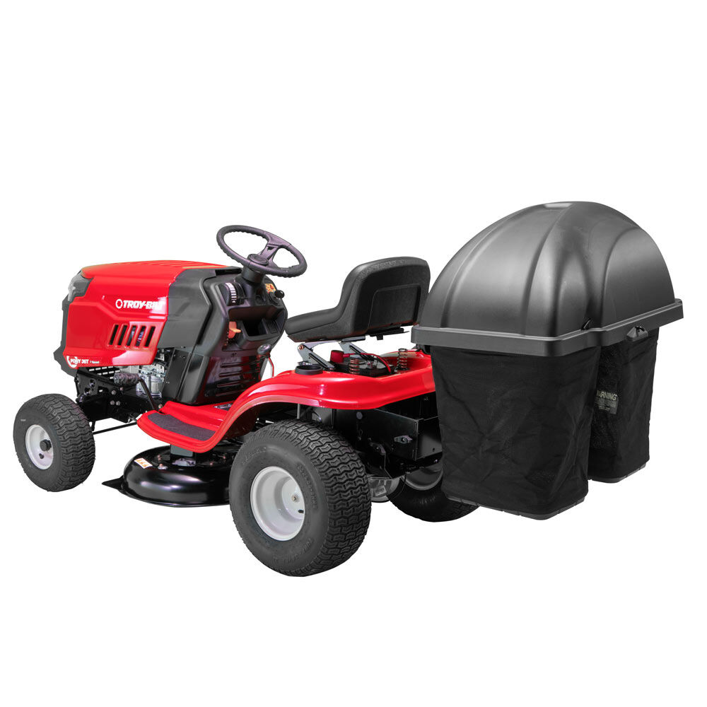 Grass bag for store riding lawn mower