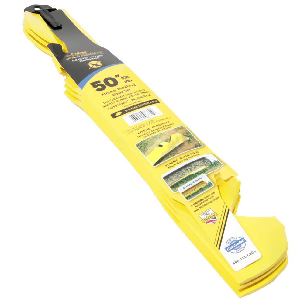 Cub cadet 50 inch mulching blades top