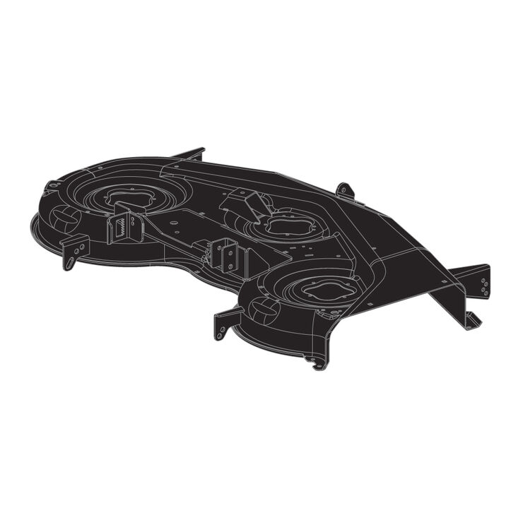 42&quot; Deck Shell &#40;2W&#41; &#40;Powder Black&#41;