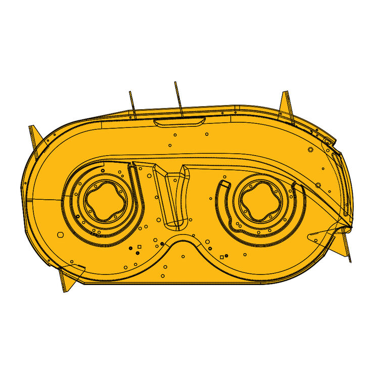 42&quot; Deck Shell &#40;Yellow&#41;