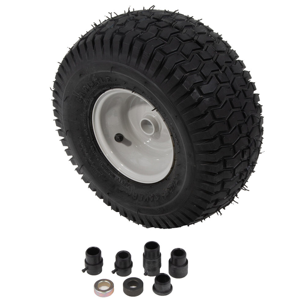 Front lawn mower wheels clearance