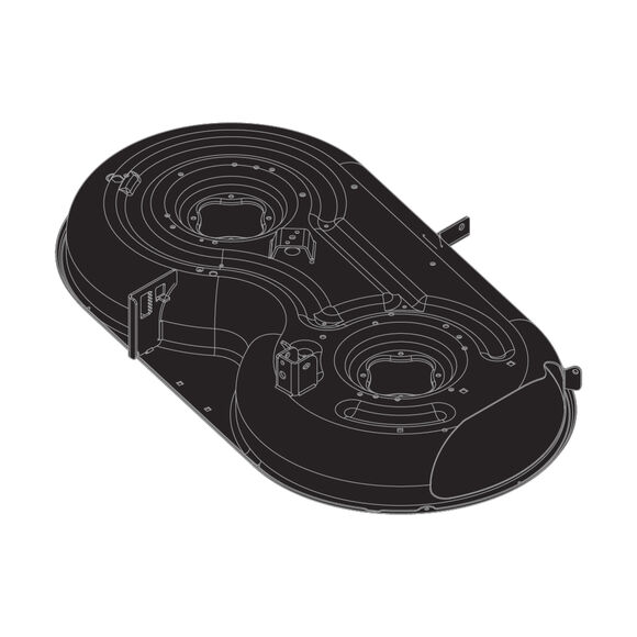 42" Deck Shell (Powder Black)
