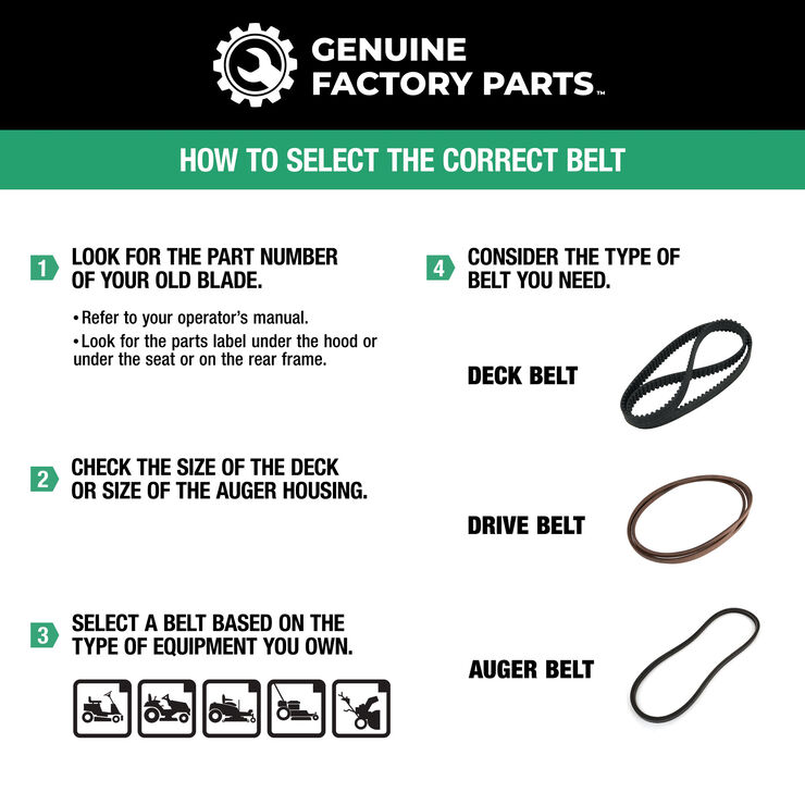 Riding Mower 30-inch Deck Belt