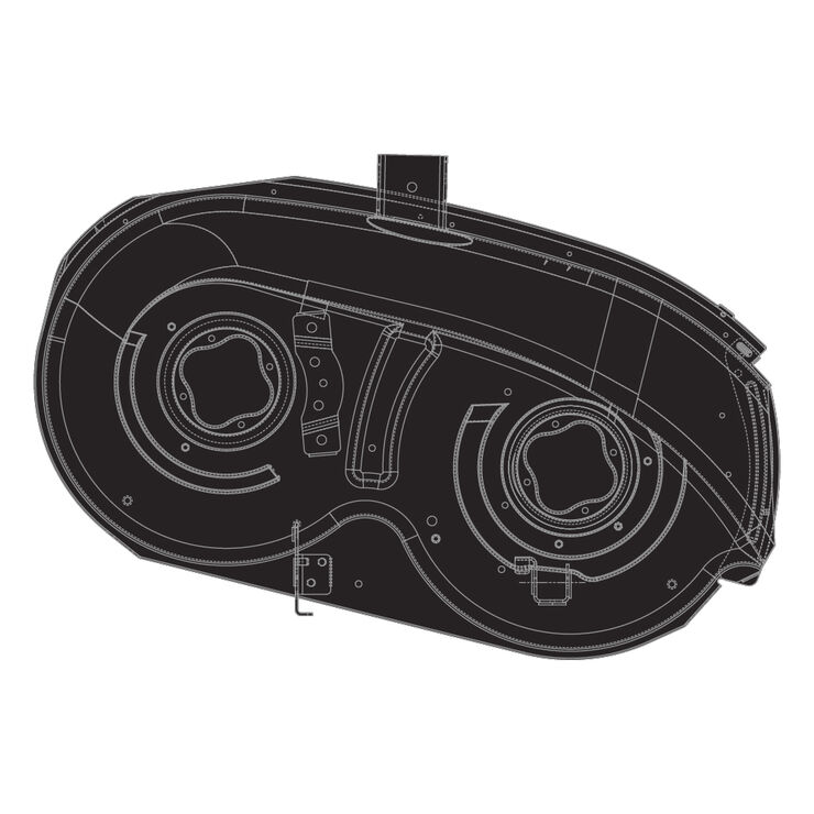 38&quot; Deck Shell without Wheel Bracket &#40;Red Metallic&#41;