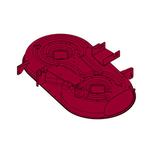 42" Deck Shell (Craftsman Red)