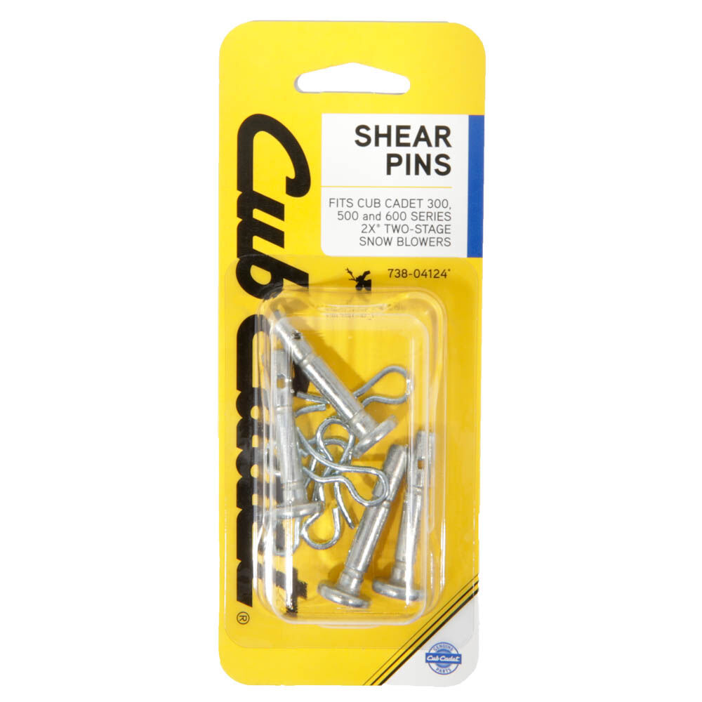 Cub Cadet Shear Pins for Snow Blowers