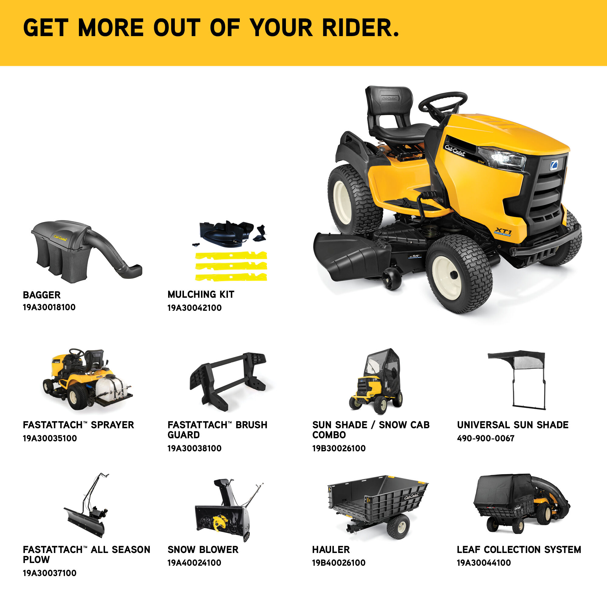 Cub cadet xt1 gt50 top