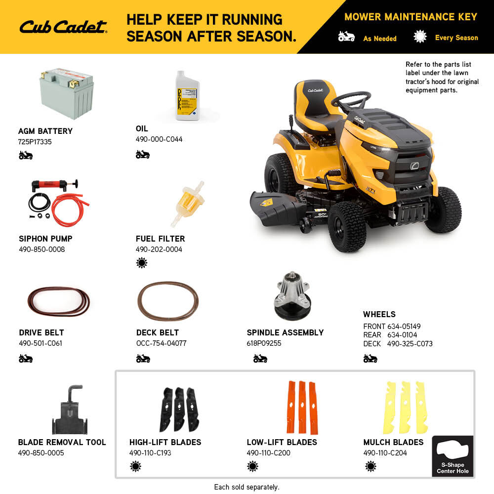 Cub Cadet XT1 LT50 FAB Lawn Tractor Cub Cadet US