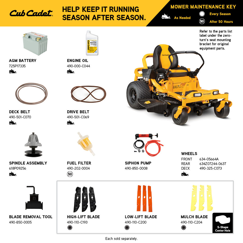 Cub Cadet Ultima ZT1 50 Zero Turn Mower Cub Cadet US