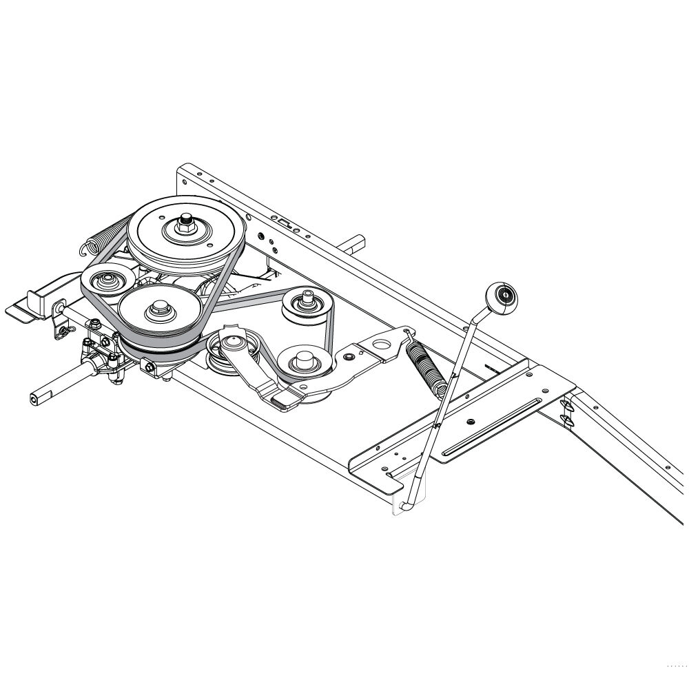 Huskee lt4200 on sale upper drive belt
