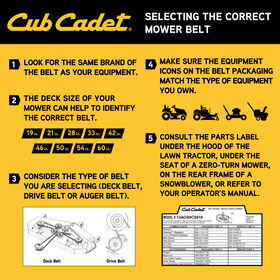 Riding Mower 50-inch Deck Belt