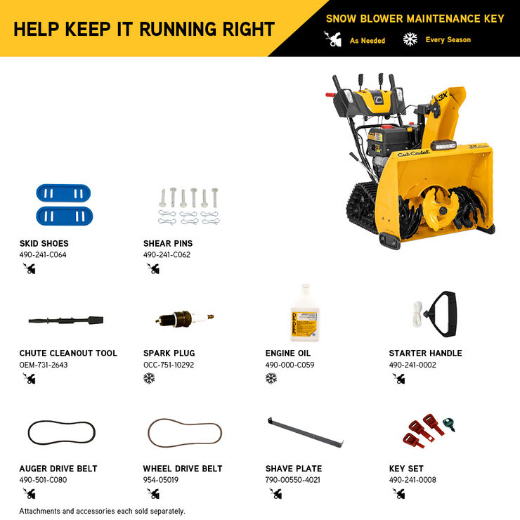 Snow Blower Accessories and Parts