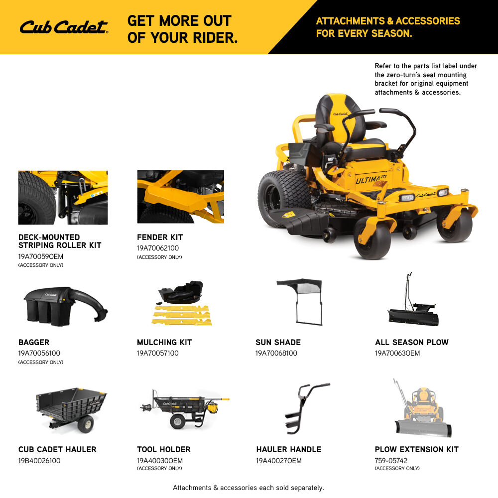 Cub Cadet Ultima ZT2 60 Zero Turn Mower Cub Cadet US