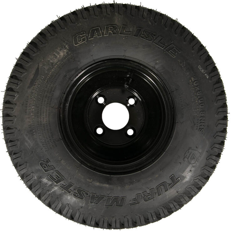 Complete Wheel 20x8-8 &#40;Turf&#41; &#40;Powder Black&#41;