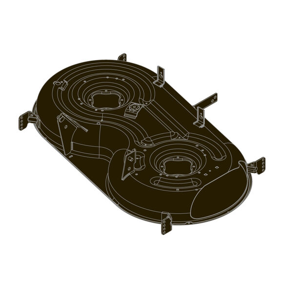 42" Deck Shell (Black Jack)
