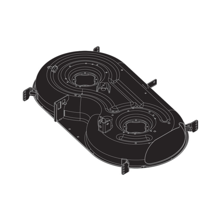 42&quot; Deck Shell &#40;Powder Black&#41;