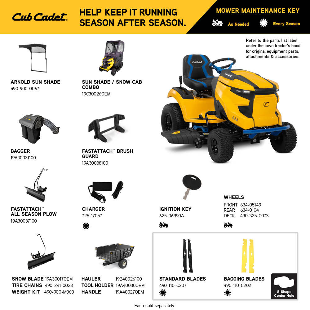 Cub Cadet LT42E Electric Riding Mower Cub Cadet US