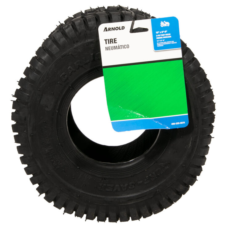 Tire, 15 X 6.00-6 Turf Saver 2-Ply