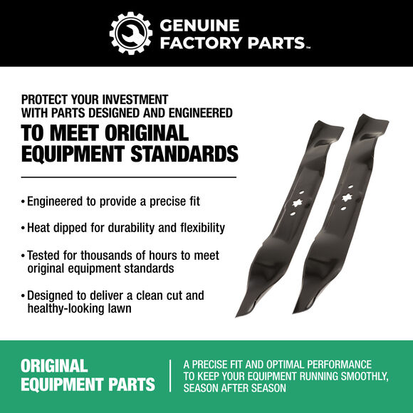 High-Lift Blade Set for 50-inch Cutting Decks