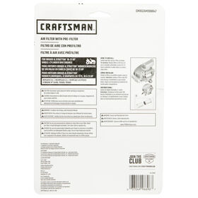 Air Filter with Pre-Filter and Fuel Filter Kit