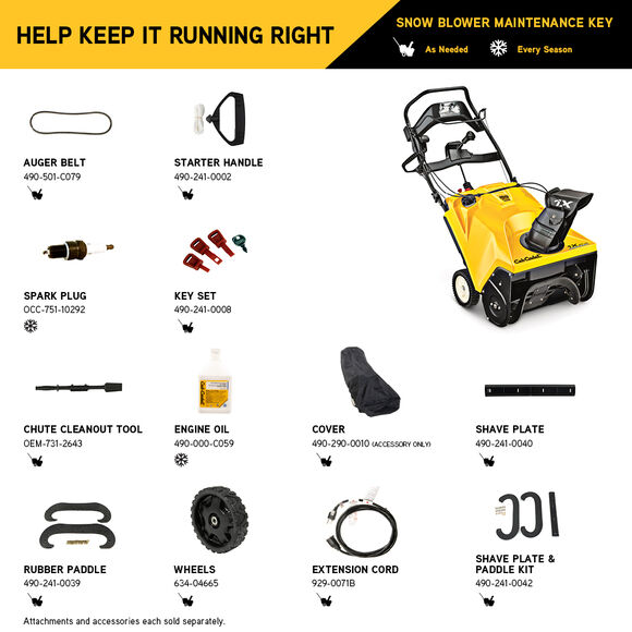 1X&trade; 21" LHP Snow Blower