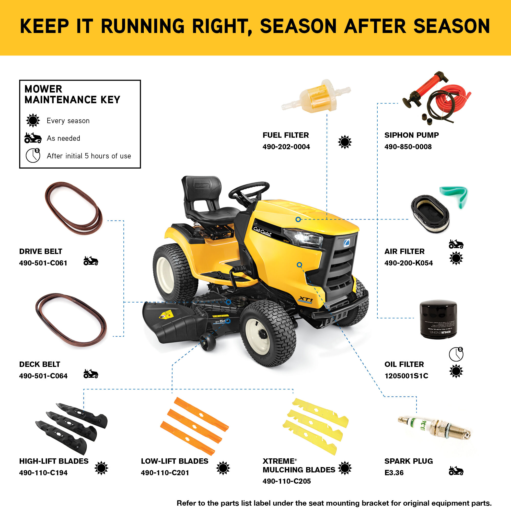 Cub cadet hot sale xt1 st54
