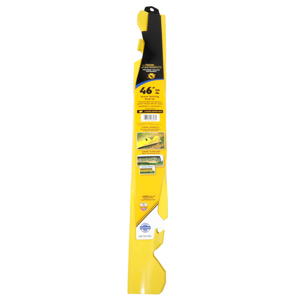 thumbnail image 2 of 3-Pack MTD Mower Blade Set – 46" Deck, Fits Huskee LT4600, Cub Cadet LT1045, L1046 2 of 5
