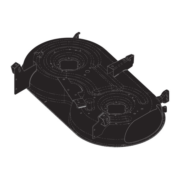 42" Deck Shell (Powder Black)