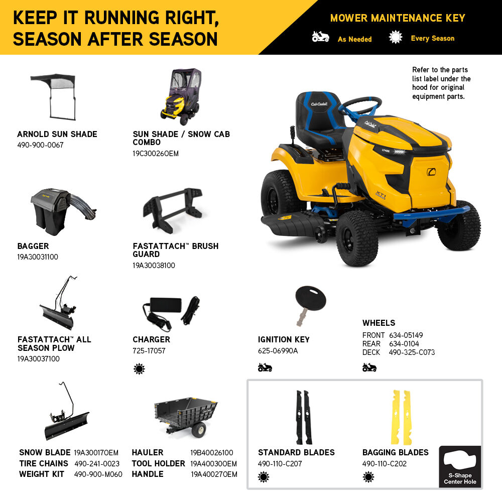 Cub cadet xt1 enduro lt 42 in online