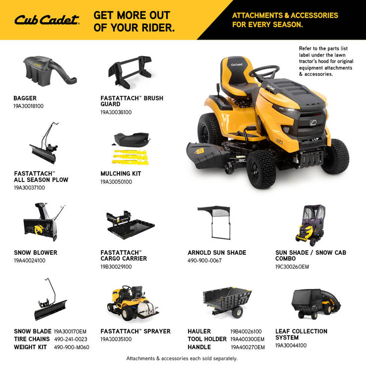 Cub Cadet XT1 LT50 FAB Lawn Tractor