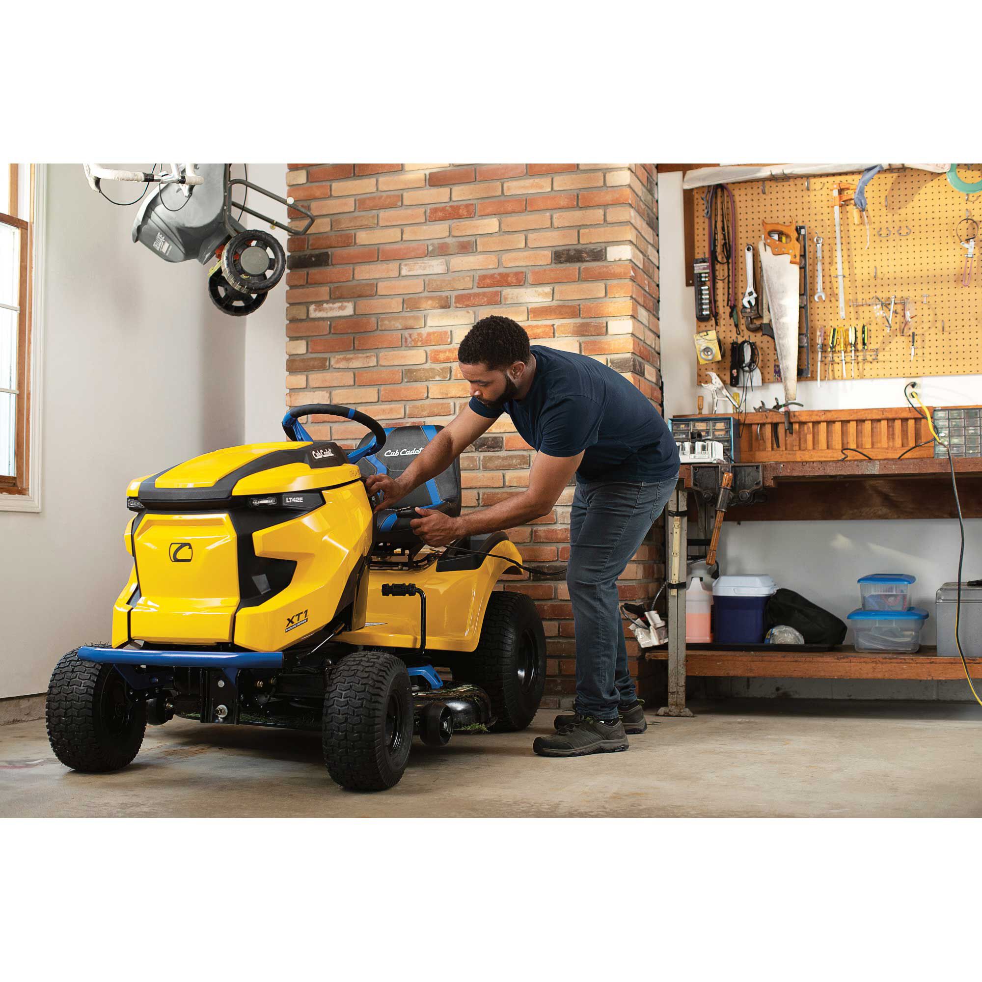 Cub cadet battery powered riding mower sale