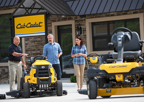 riding mowers at a Cub Cadet dealer