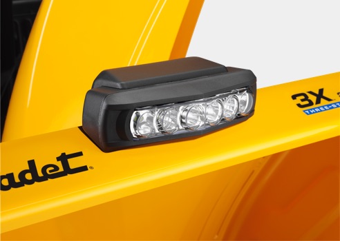 headlights on a snow blower