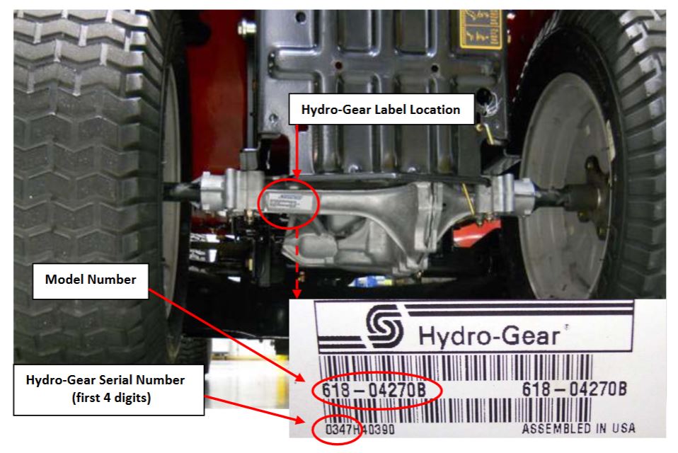 Riding mower online hydrostatic transmission