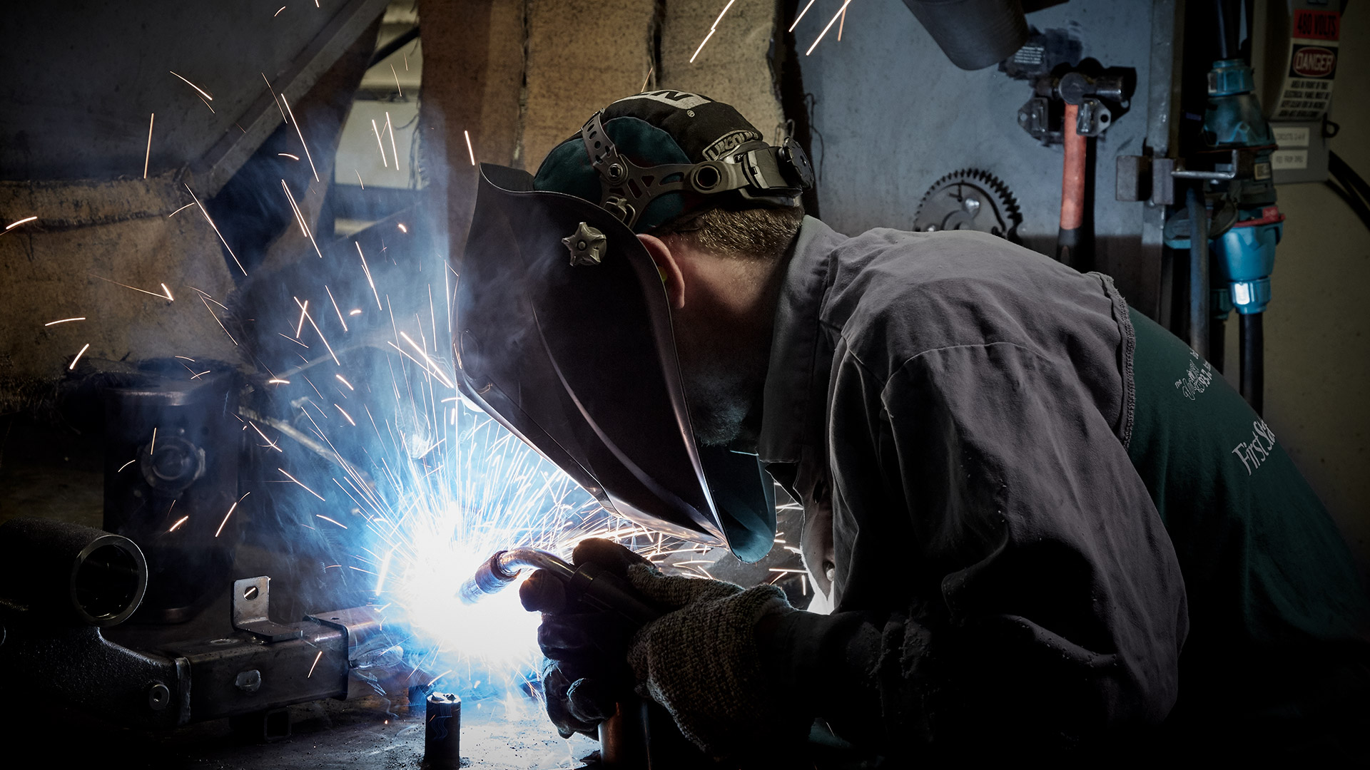 worker performing maintenance