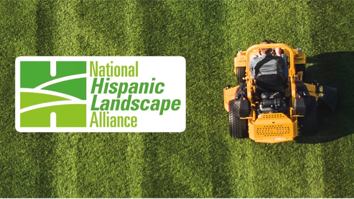 zero-turn mower and NHLA logo