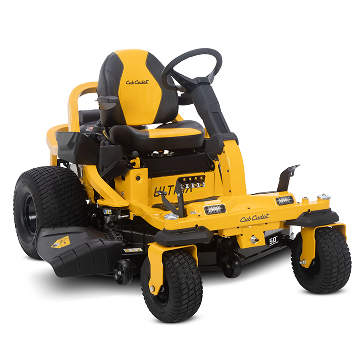 Yellow and black Ultima Zero-Turn Riding Lawn Mower